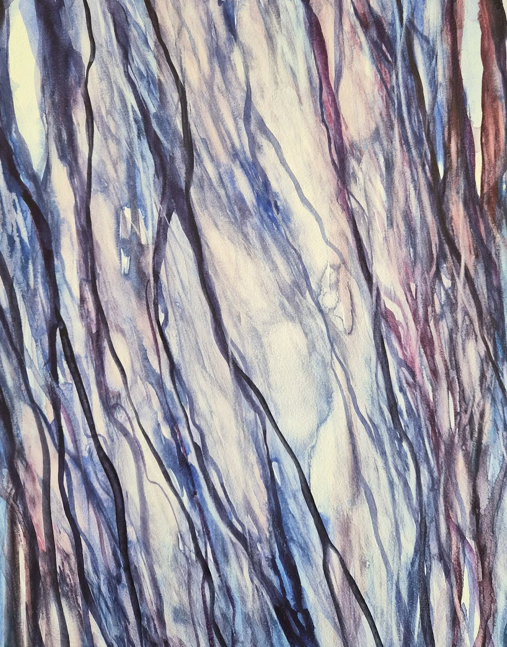 Birch - painting by Preeti Kothari