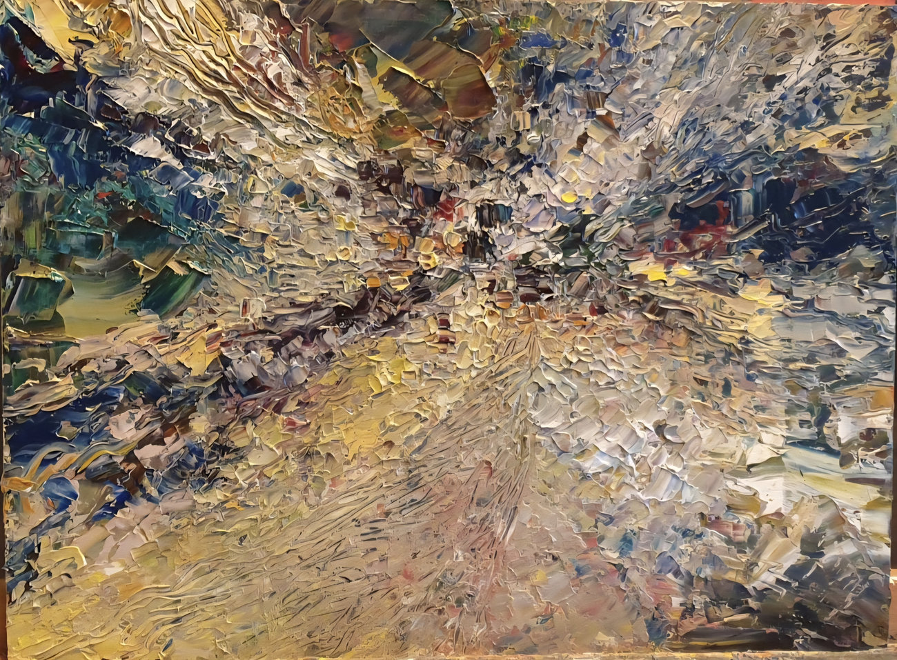 Burst - painting by Preeti Kothari
